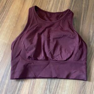 🍋 Lululemon like new ebb to train bra high neck size 8